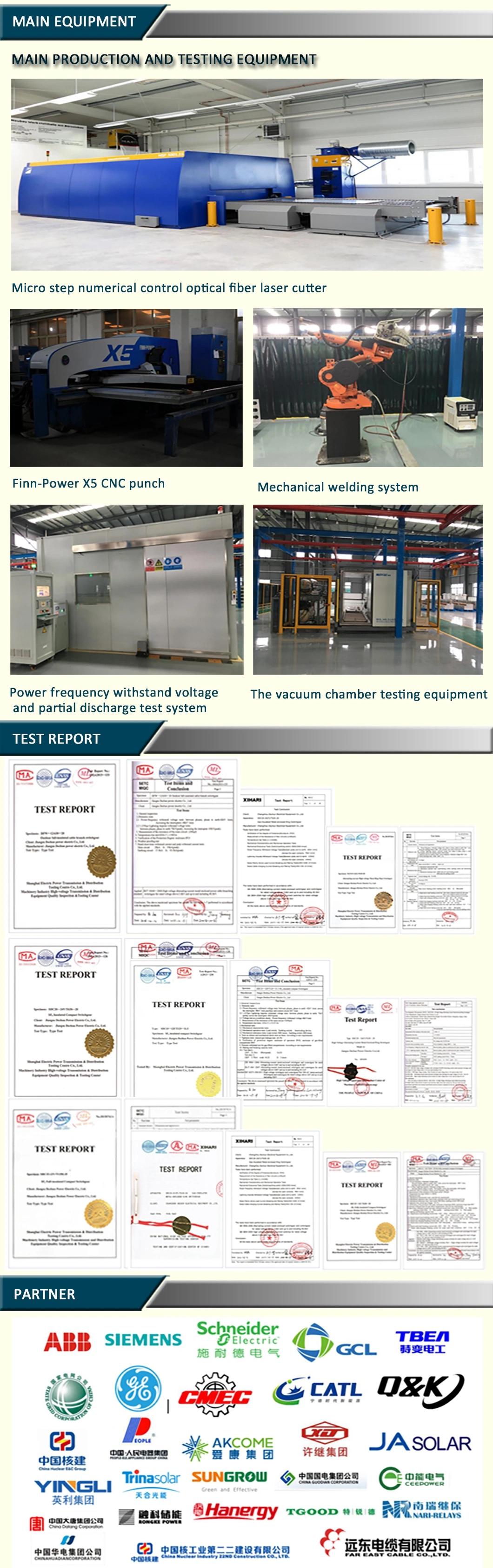 High-Voltage Gas Insulated Electrical Metal-Clad Switchgear